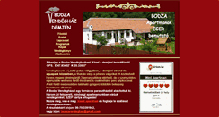 Desktop Screenshot of bodzavendeghaz.hu